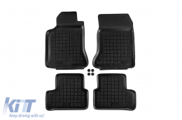 image-36-Specific rubber mats suitable for Mercedes A class W177, B class W247, CLA C118 after 2018, 4-piece set, black color