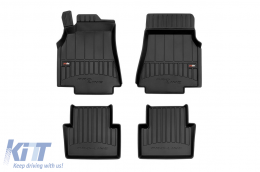 Specific rubber mats suitable for Mercedes A class W169 2004-2012, 4-piece set, black color, with 24-month warranty-image-6221744