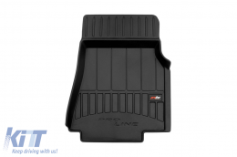 Specific rubber mats suitable for Mercedes A class W169 2004-2012, 4-piece set, black color, with 24-month warranty-image-6221746