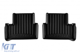 Specific rubber mats suitable for Mercedes A class W177 after 2018, 4-piece set, black color, with 24-month warranty-image-6223395