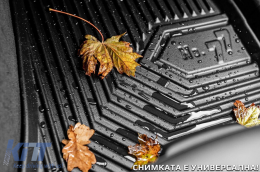 Specific rubber mats suitable for Mercedes A class W169 2004-2012, 4-piece set, black color-image-6226920