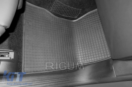 Specific rubber mats suitable for Mercedes A class W177, W177 Hybrid, B class W247 after 2019, CLA C118, GLA H247 after 2020, 4-piece set, black color-image-6229114