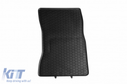 Specific rubber mats suitable for Mercedes A class W177, B class W247 after 2018, CLA C118, GLA H247 after 2019, 4-piece set, black color-image-6229136