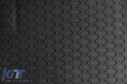 Specific rubber mats suitable for Mercedes A class W177, B class W247 after 2018, CLA C118, GLA H247 after 2019, 4-piece set, black color-image-6229138