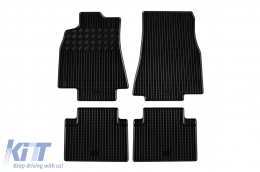 Specific rubber mats suitable for Mercedes A class W169, B class W245 2004-2012, 4-piece set, black color-image-6248761