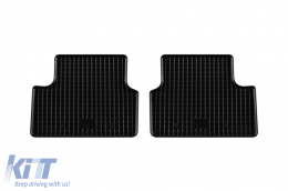 Specific rubber mats suitable for Mercedes A class W176, B class W246 2011-2018, CLA C117 2013-2018, GLA X156 2013-2019, 4-piece set, black color-image-6248769