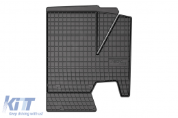 Specific rubber mats suitable for Mercedes Atego 1995-2005, after 2005, 2-piece set, black color from Frogum El Toro series-image-6230194