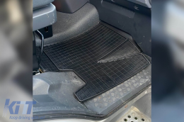 Specific rubber mats suitable for Mercedes Atego 1995-2005, after 2005, 2-piece set, black color from Frogum El Toro series-image-6230196