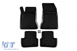 image-37-Specific rubber mats suitable for Mercedes B class W246 2011-2018, 4-piece set, black color