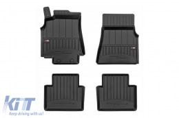 image-69-Specific rubber mats suitable for Mercedes B class W245 2005-2011, 4-piece set, black color, with 24-month warranty from Frogum 3D ProLine series.