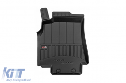 Specific rubber mats suitable for Mercedes B class W245 2005-2011, 4-piece set, black color, with 24-month warranty from Frogum 3D ProLine series.-image-6221383