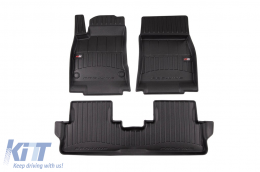 Specific rubber mats suitable for Mercedes-Benz CLA EQ, after 2025, 3-piece set, black color, with 24-month warranty - ABFMM6018063