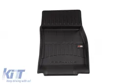 Specific rubber mats suitable for Mercedes-Benz CLA EQ, after 2025, 3-piece set, black color, with 24-month warranty-image-6224454