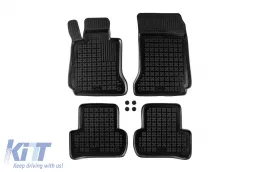 image-15-Specific rubber mats suitable for Mercedes C class W204 2007-2014, 4-piece set, black color