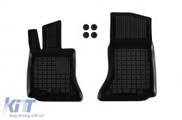 Specific rubber mats suitable for Mercedes C class W206 after 2021, 4-piece set, black color-image-6215850