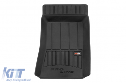 Specific rubber mats suitable for Mercedes C class W203 2000-2007, 4-piece set, black color, with 24-month warranty-image-6220780