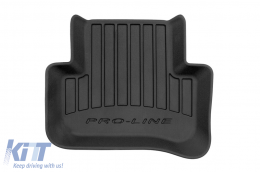 Specific rubber mats suitable for Mercedes C class W203 2000-2007, 4-piece set, black color, with 24-month warranty-image-6220782