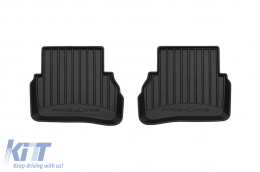 Specific rubber mats suitable for Mercedes C class W205 2015-2020, 4-piece set, black color, with 24-month warranty-image-6222124