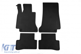Specific rubber mats suitable for Mercedes C class W205 2014-2020, 4-piece set, black color - ABFMM6018329