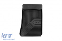 Specific rubber mats suitable for Mercedes C class W203 2000-2007, 4-piece set, black color-image-6226577