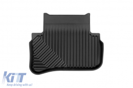 Specific rubber mats suitable for Mercedes C class W203 2000-2007, 4-piece set, black color-image-6226578