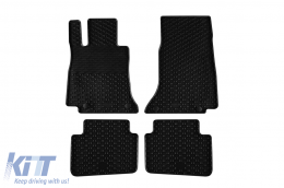 Specific rubber mats suitable for Mercedes C class W206, W206-is after 2021, 4-piece set, black color - ABFMM6018877