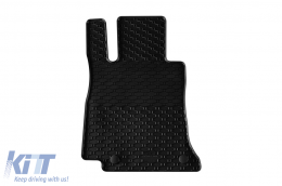 Specific rubber mats suitable for Mercedes C class W206, W206-is after 2021, 4-piece set, black color-image-6229327