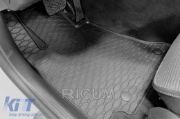 Specific rubber mats suitable for Mercedes C class W206, W206-is after 2021, 4-piece set, black color-image-6229336