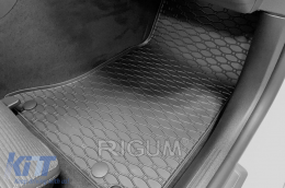 Specific rubber mats suitable for Mercedes C class W206, W206-is after 2021, 4-piece set, black color-image-6229337