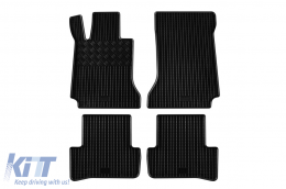 Specific rubber mats suitable for Mercedes C class W204, S204 2007-2014, 4-piece set, black color - ABFMM6023523