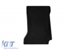 Specific rubber mats suitable for Mercedes C class W204, S204 2007-2014, 4-piece set, black color-image-6248739