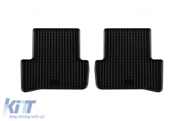 Specific rubber mats suitable for Mercedes C class W204, S204 2007-2014, 4-piece set, black color-image-6248740