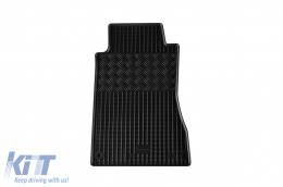 Specific rubber mats suitable for Mercedes C class W203, S203 2000-2007, 4-piece set, black color-image-6249189