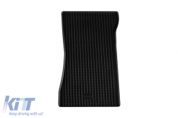 Specific rubber mats suitable for Mercedes C class W203, S203 2000-2007, 4-piece set, black color-image-6249190