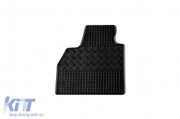 Specific rubber mats suitable for Mercedes Citan after 2012, Renault Kangoo after 2008, 2 seats, 2-piece set, black color-image-6248906