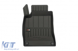 Specific rubber mats suitable for Mercedes CLA C117 2013-2018, 4-piece set, black color, with 24-month warranty-image-6221867