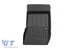 Specific rubber mats suitable for Mercedes CLK C209 2002-2009, 4-piece set, black color, with 24-month warranty-image-6221826