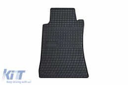 Specific rubber mats suitable for Mercedes CLK C209 2002-2009, 4-piece set, black color from Frogum El Toro series-image-6230628