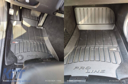 Specific rubber mats suitable for Mercedes CLS C218 coupe, X218 Shooting brake 2010-2018, 4-piece set, black color, with 24-month warranty-image-6221267