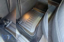 Specific rubber mats suitable for Mercedes CLS C218 coupe, X218 Shooting brake 2010-2018, 4-piece set, black color, with 24-month warranty-image-6221271