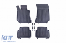 image-27-Specific rubber mats suitable for Mercedes E class W212 2009-2016, 4-piece set, grey color