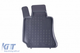Specific rubber mats suitable for Mercedes E class W212 2009-2016, 4-piece set, grey color-image-6215714