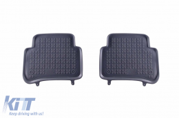 Specific rubber mats suitable for Mercedes E class W212 2009-2016, 4-piece set, grey color-image-6215716