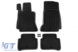 image-44-Specific rubber mats suitable for Mercedes E class W213 sedan, wagon after 2016, A Design GT coupe with 4 doors after 2019, 4-piece set, black color