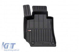 Specific rubber mats suitable for Mercedes E class W212 2009-2016, 4-piece set, black color, with 24-month warranty-image-6223913