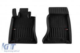 Specific rubber mats suitable for Mercedes E class W214 sedan, S214 wagon after 2023, 4-piece set, black color, with 24-month warranty-image-6224033