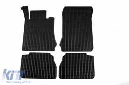 Specific rubber mats suitable for Mercedes E class W210 1995-2002, 4-piece set, black color-image-6226050