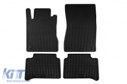 Specific rubber mats suitable for Mercedes E class W211 2002-2009, CLS C219 2004-2010, 4-piece set, black color - ABFMM6018320