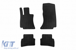 Specific rubber mats suitable for Mercedes E class W214 sedan, S214 wagon after 2023, 4-piece set, black color - ABFMM6018323