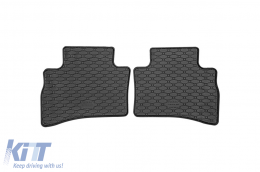 Specific rubber mats suitable for Mercedes E class W214 sedan, S214 wagon, PHeV after 2024, 4-piece set, black color-image-6229461